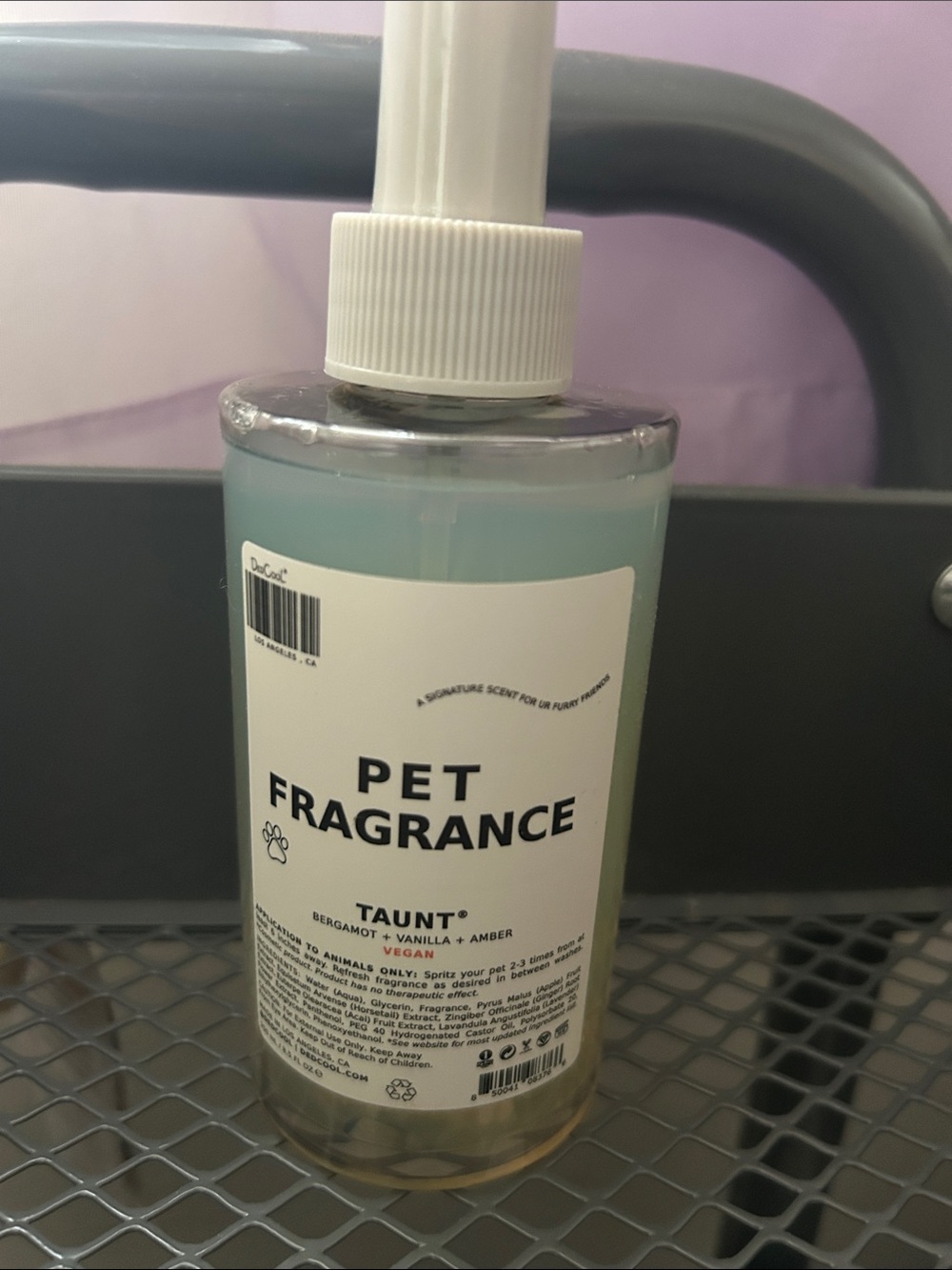 Pet Fragrance Spray - Taunt (Bergamot Vanilla Amber)